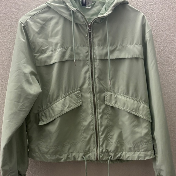 Divided Jackets & Blazers - Light Green cut off Jacket